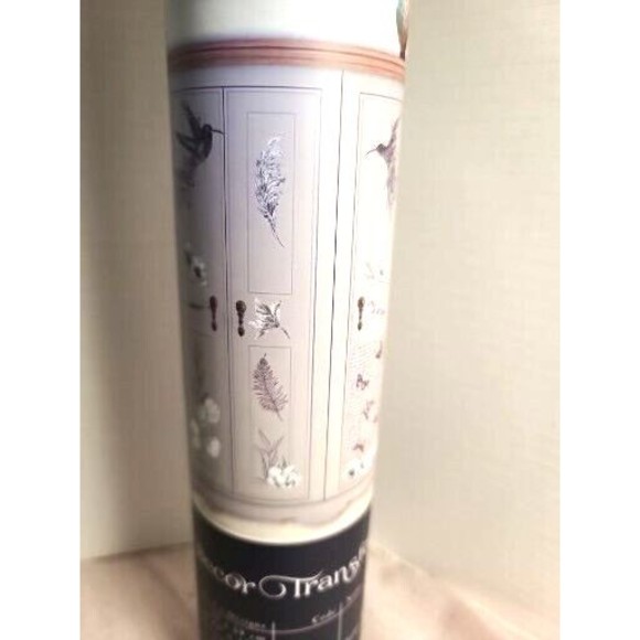 NEW Retired Hokus Pokus Hummingbird Furniture Transfer " Plum Et Fleurs" Paris - Picture 4 of 9